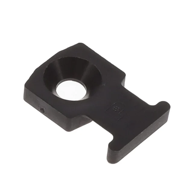 CABLE TIE HLDR SNGL SCREW #8 BLK