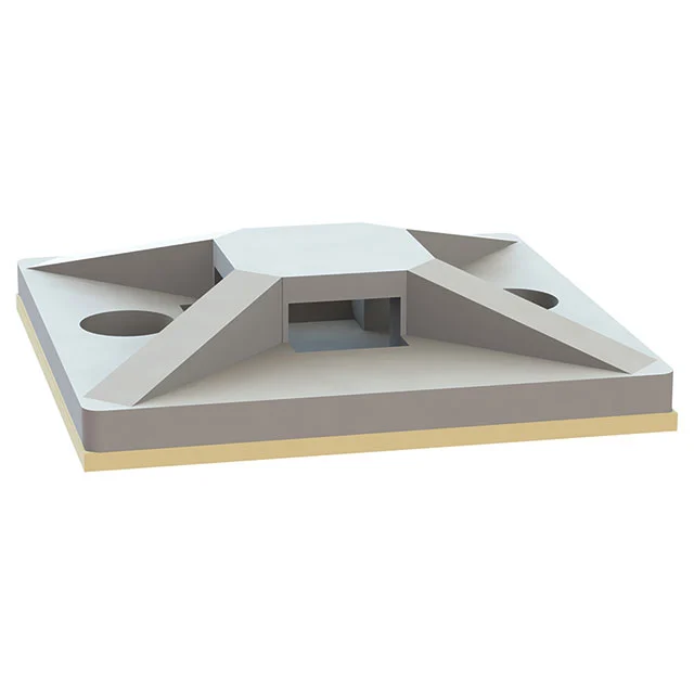 CABLE TIE HLDR QUAD ADH NATURAL