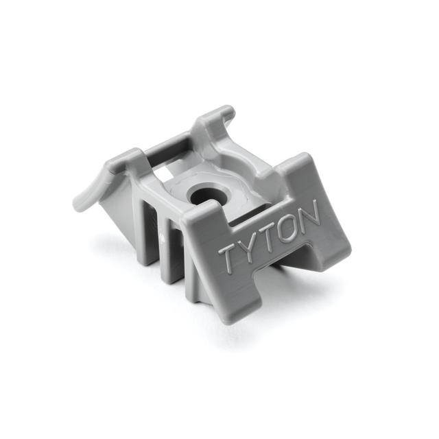 CABLE TIE HOLDER DUAL SCREW GRAY