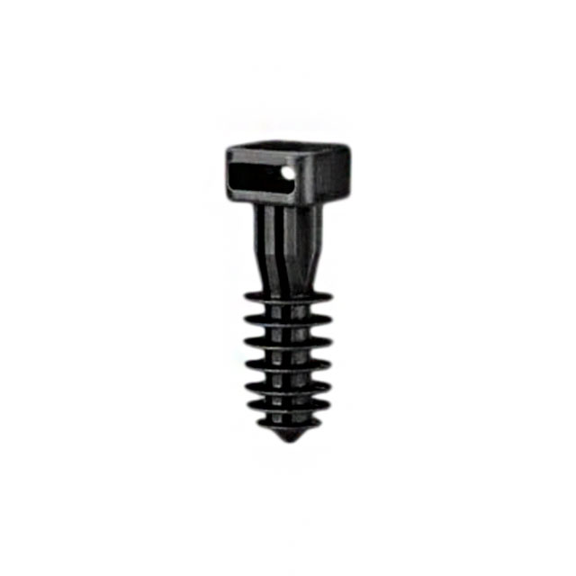 CABLE TIE HLDR SNGL PUSH MNT BLK
