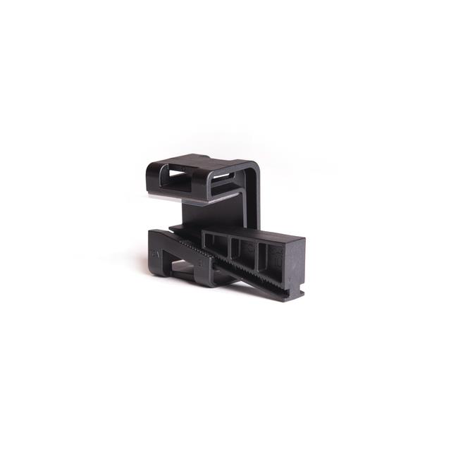 CABLE TIE HLDR QUAD ADHESIVE BLK