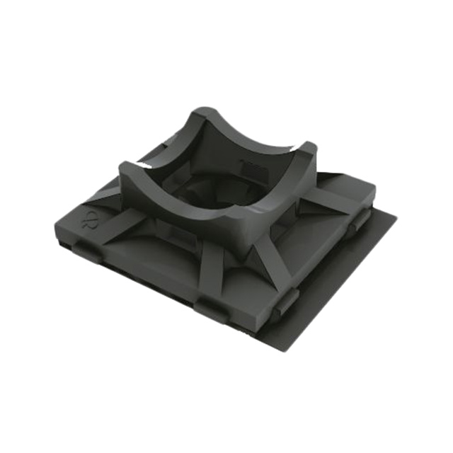 CABLE TIE HLDR QUAD SCREW #6 BLK