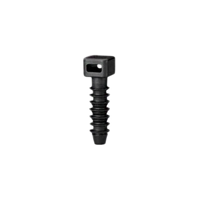 CABLE TIE HLDR SNGL PUSH MNT BLK