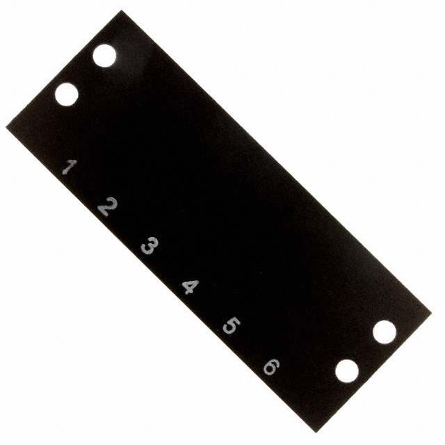BARRIER BLK MARKER STRIP 6POS