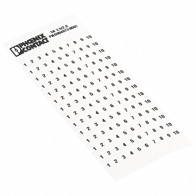 ADHESIVE MARKER CARD 1-10