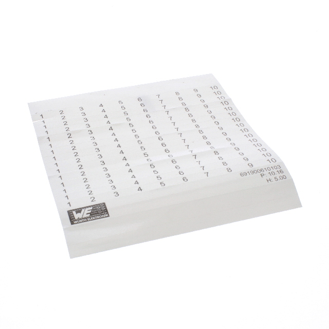 ADHESIVE MARKER CARD HORIZONTAL