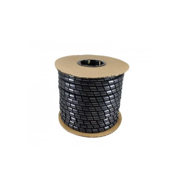 Spiral Wrap 1/4"X100'BLK