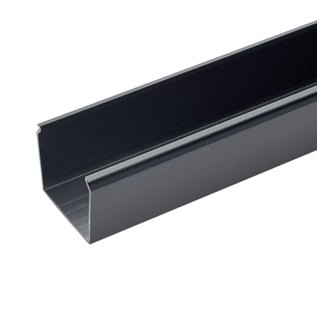 WIRE DUCT SOLID BASE 6' BLACK