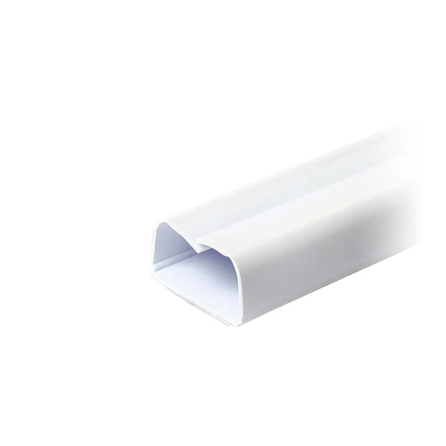 WIRE DUCT SOLID BASE ADH 6' WHT