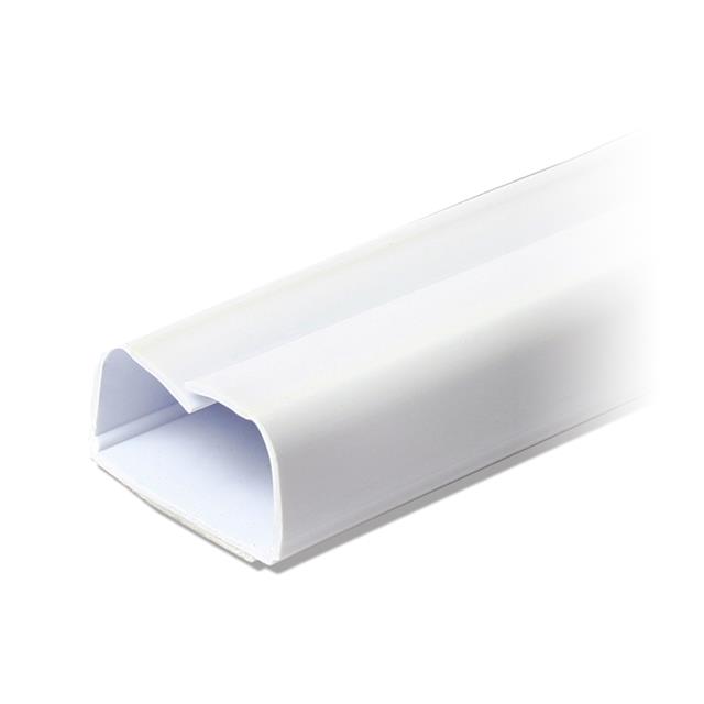 WIRE DUCT SOLID BASE ADH 4' WHT