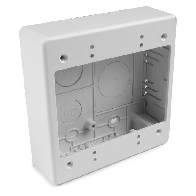 DUAL GANG JUNC BOX WHITE