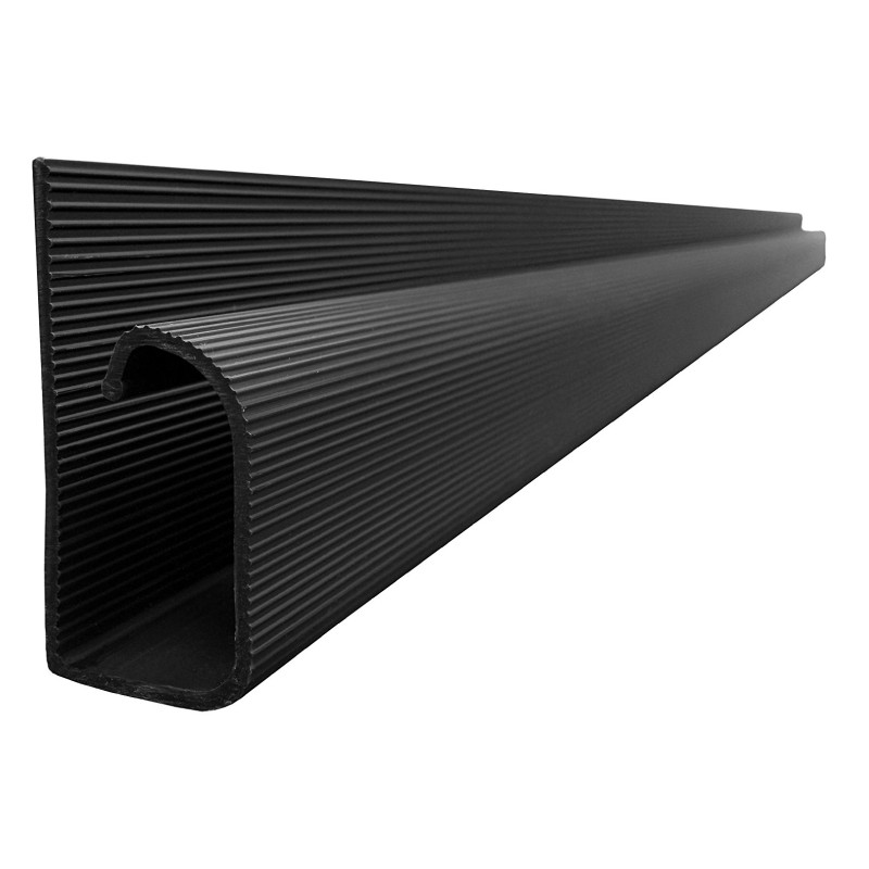 J-Channel Cable Raceway 48"L BK
