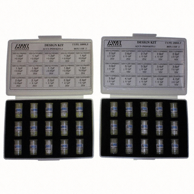 CAP KIT THIN FILM 1-4.7PF 600PCS CAP KIT THIN FILM 1-4.7PF 600PCS