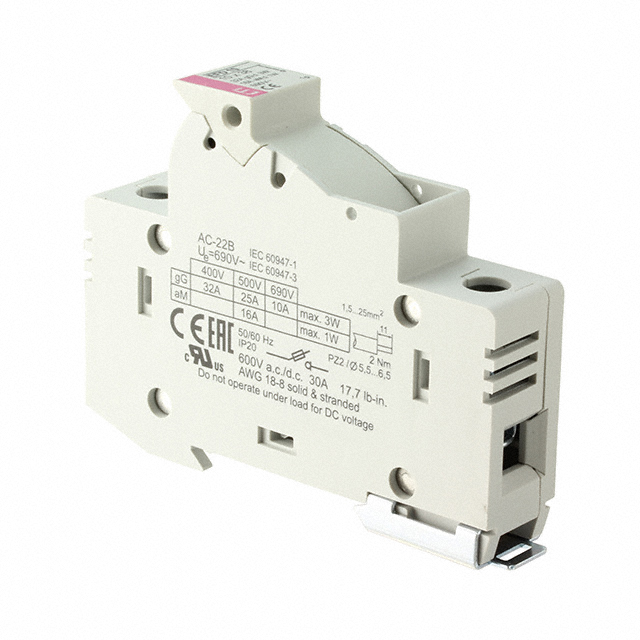 FUSE HLDR CART 600V 30A DIN RAIL