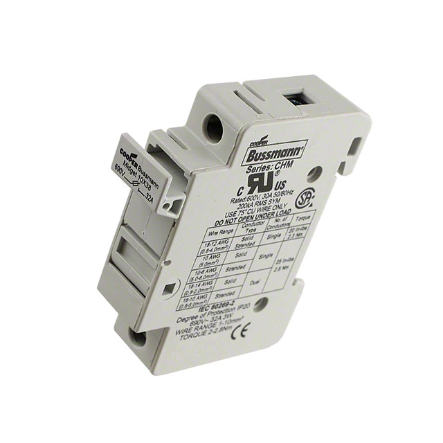 FUSE HLDR CART 600V 30A DIN RAIL