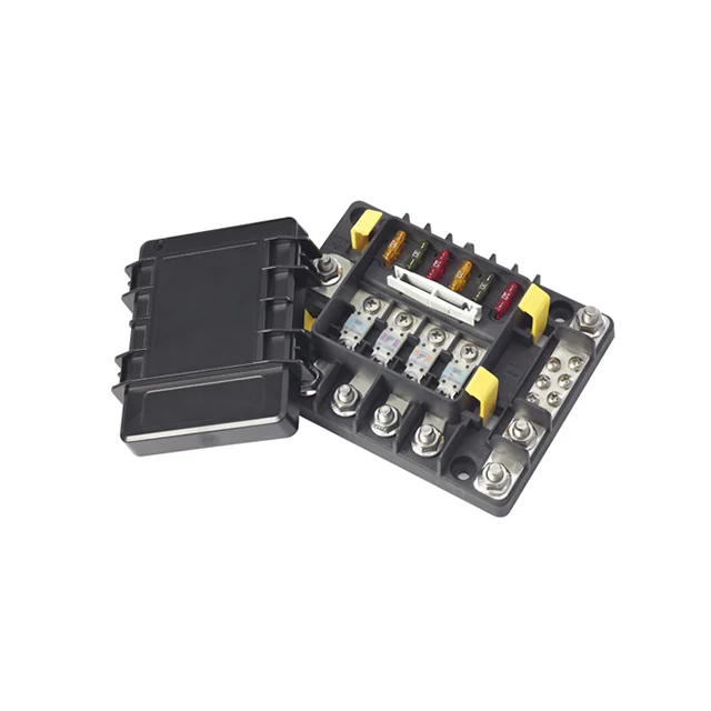 FUSE BLOCK 4MIDI 6ATC W GROUND