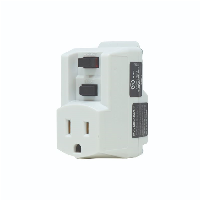 ADAPTER, 1 OUTLET WHITE 120V/15A
