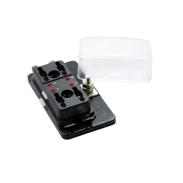 REGULAR FUSE BLOCK, 4 POLE LED