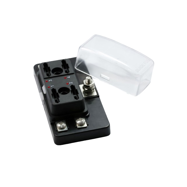 REGULAR FUSE BLOCK, 4 POLE LED