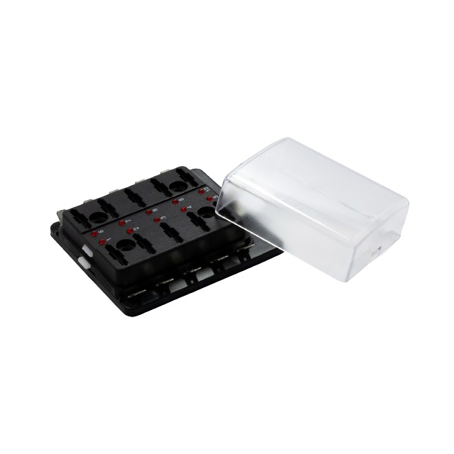 REGULAR FUSE BLOCK, 10 POLE LED
