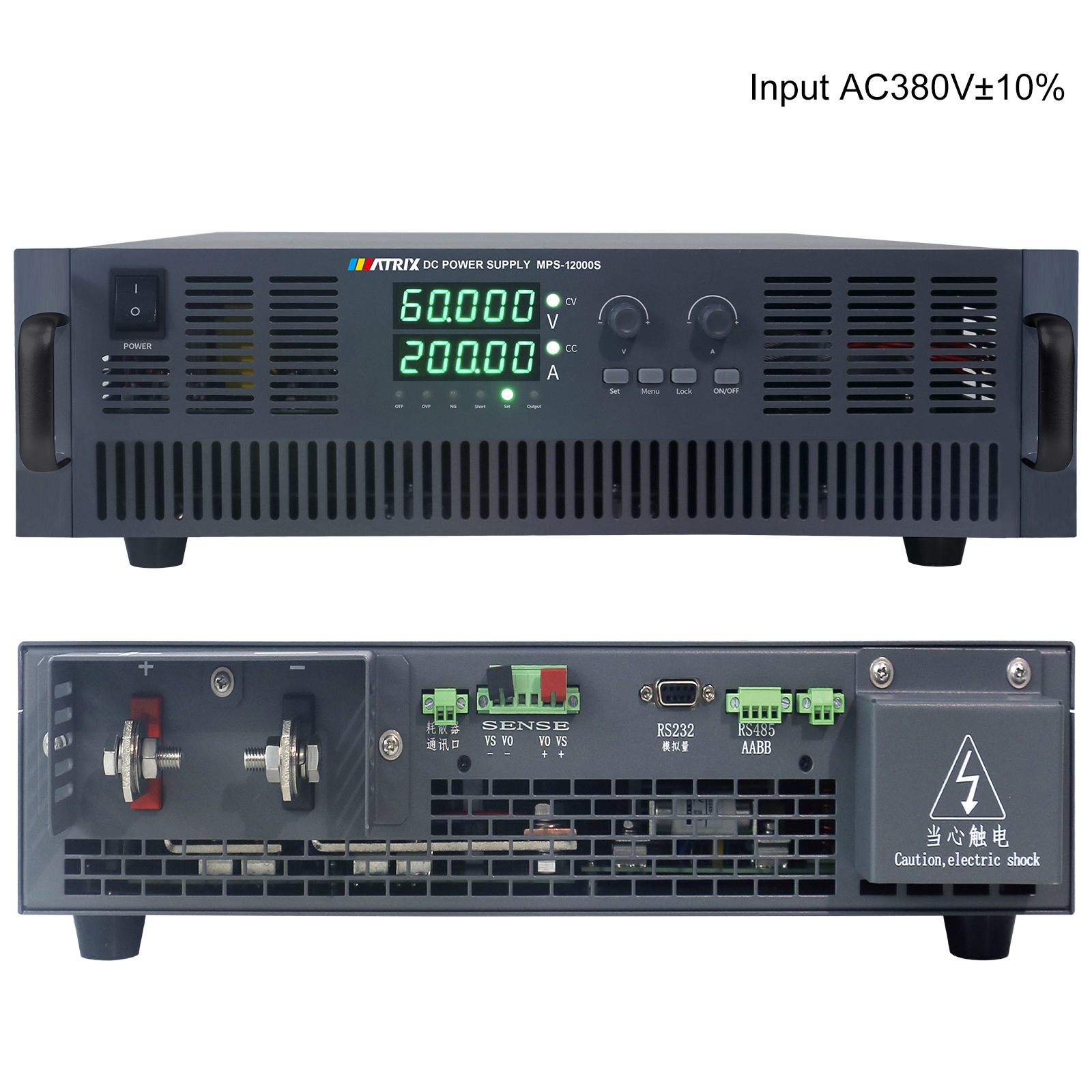 30V 400A, 12KW, Input 342~418VAC