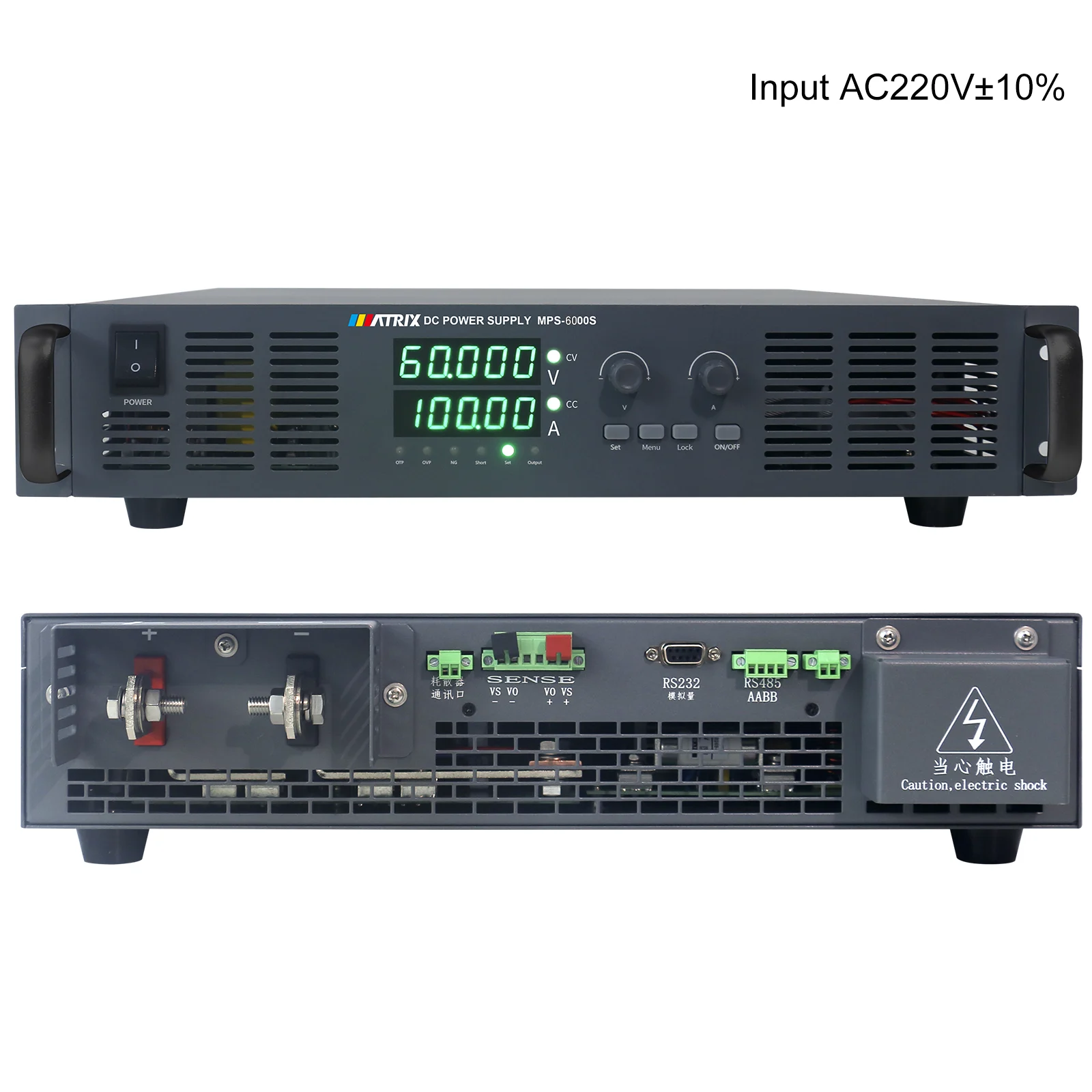 150V 40A 6000W, Input 198~242VAC