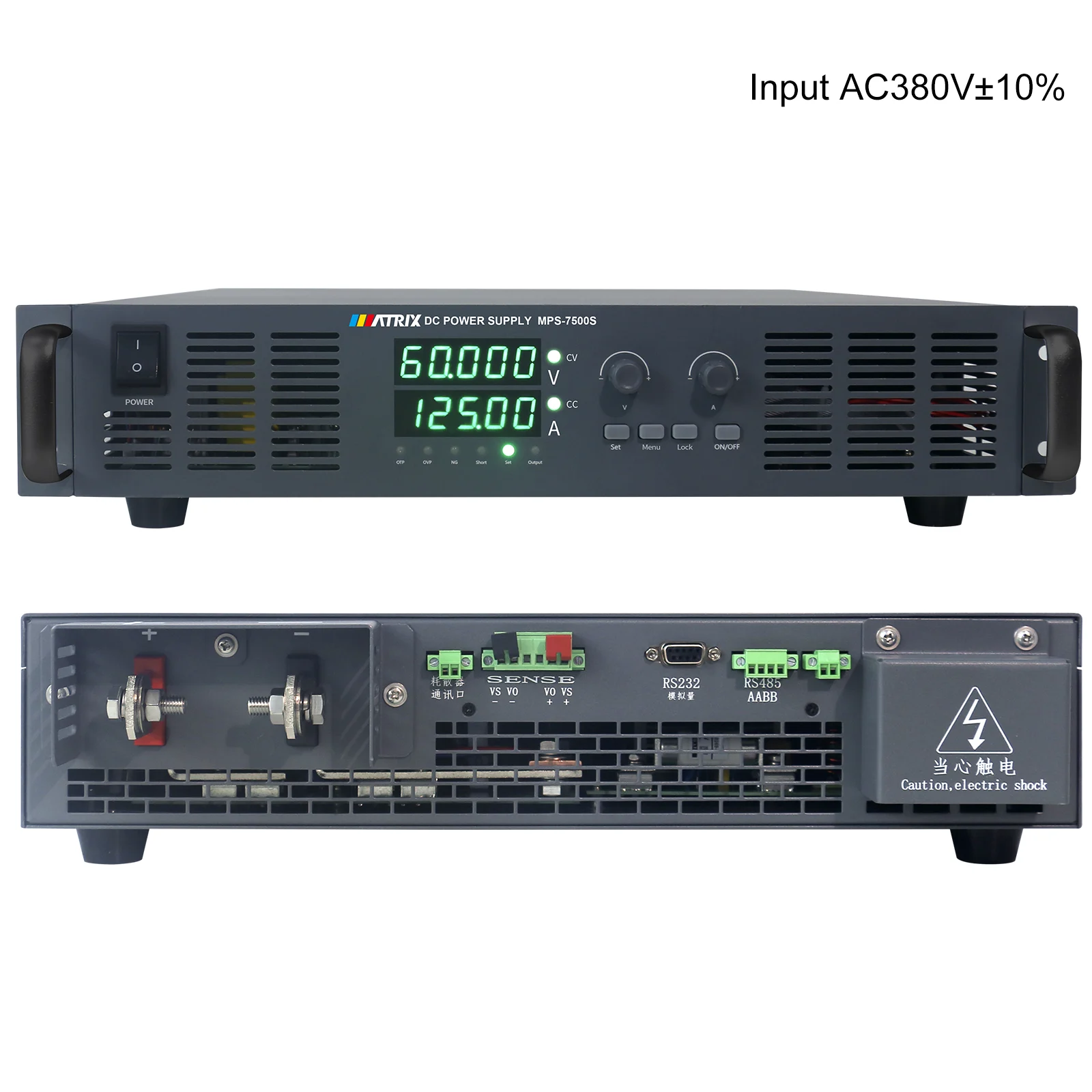 600V 12A 7200W, Input 342~418VAC