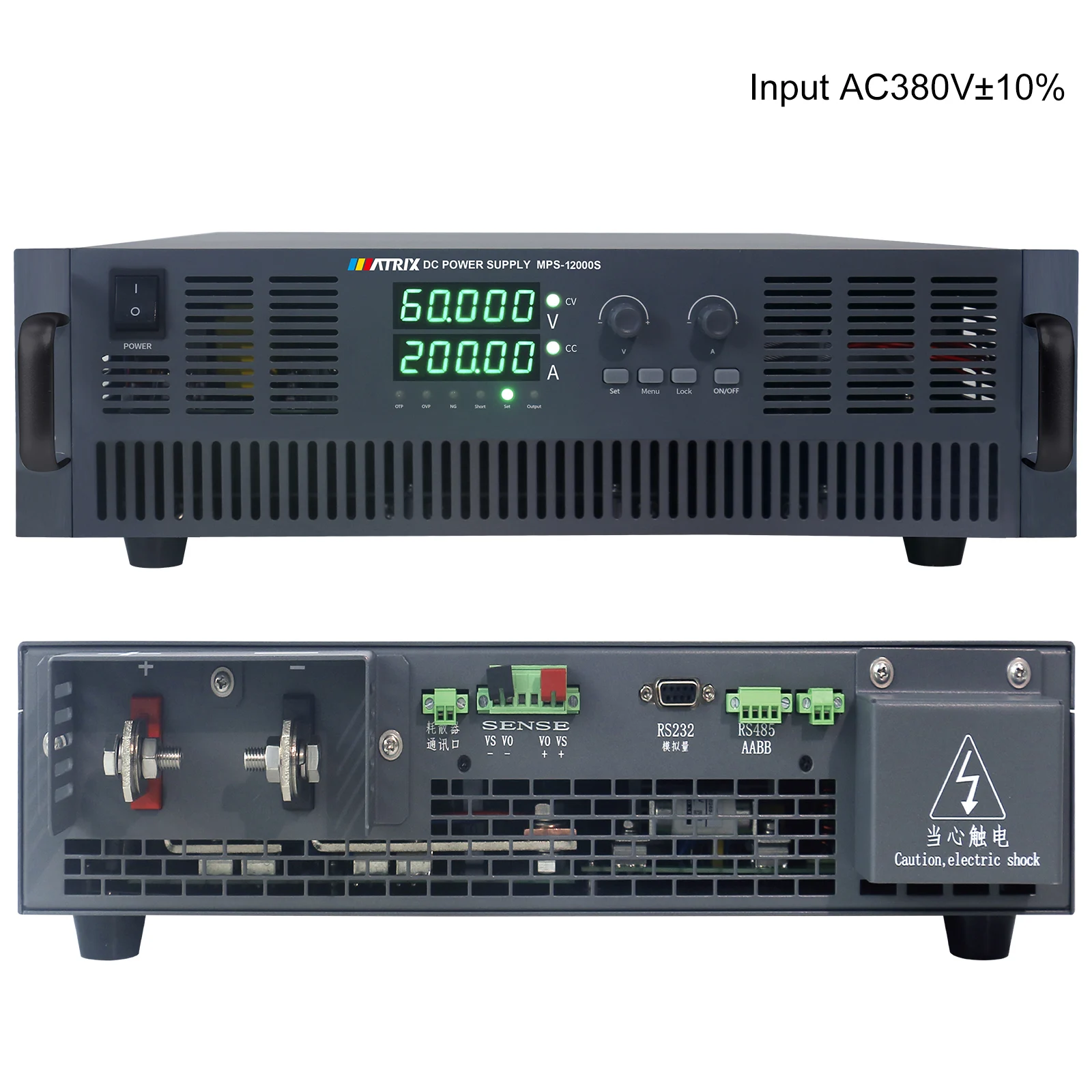 30V 400A, 12KW, Input 342~418VAC