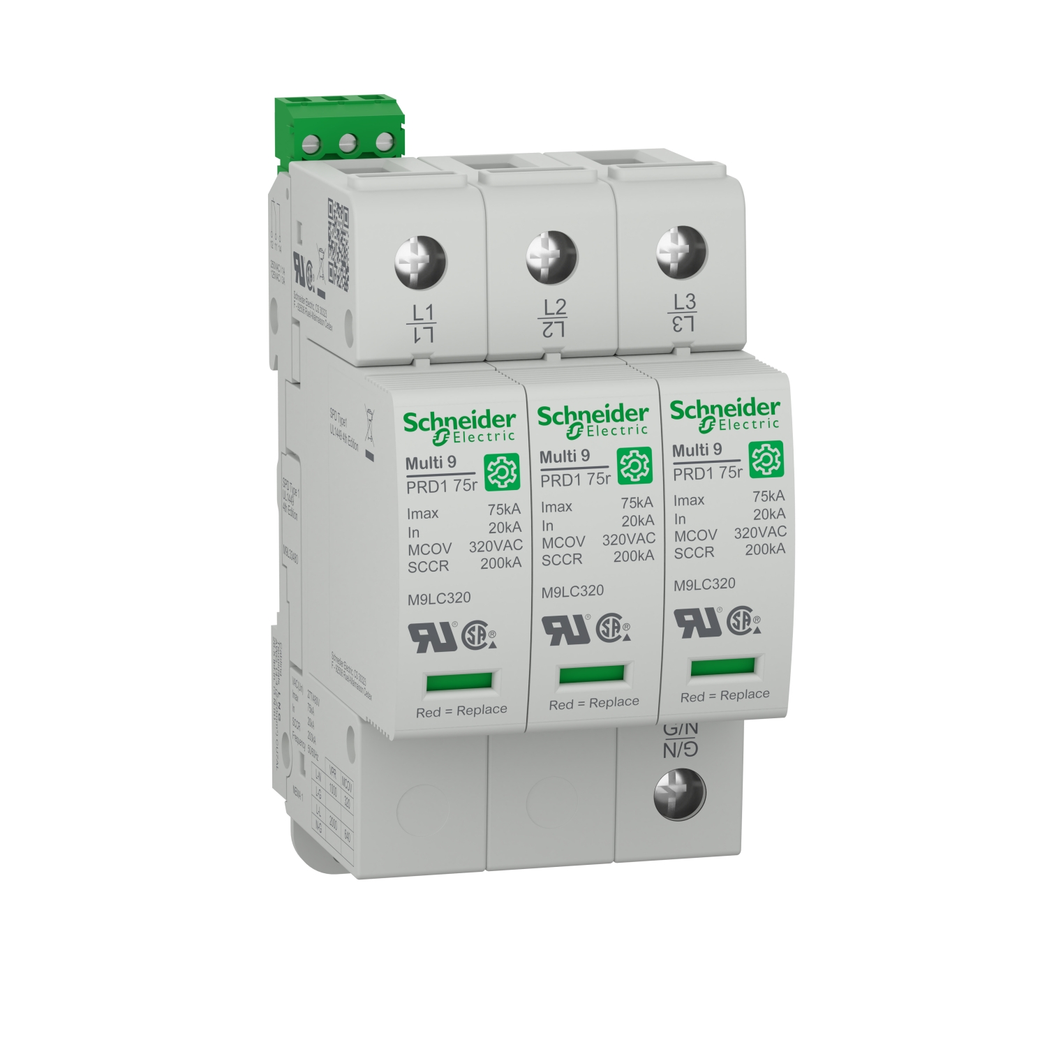 SPD TYPE 1 640VAC MCOV 1 POLE