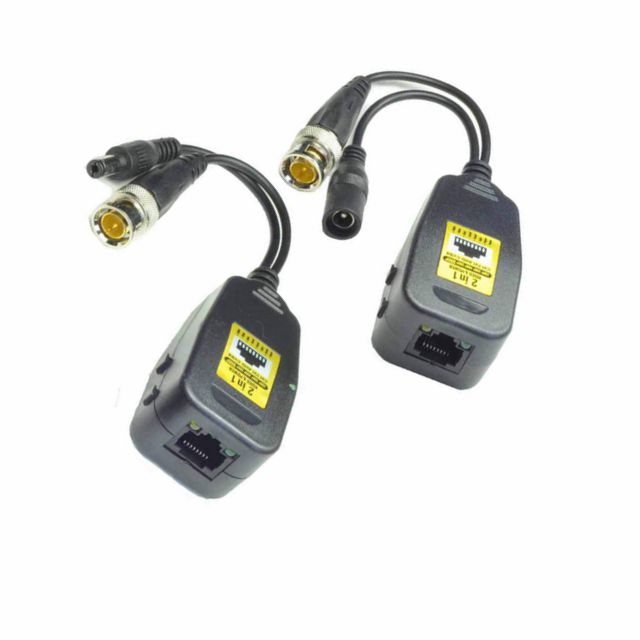 VIDEO BALUN RJ45 JK-BNC PL+DC