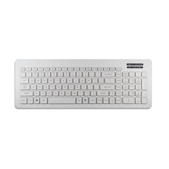 FULL SIZE WASHABLE KEYBOARD-WHIT