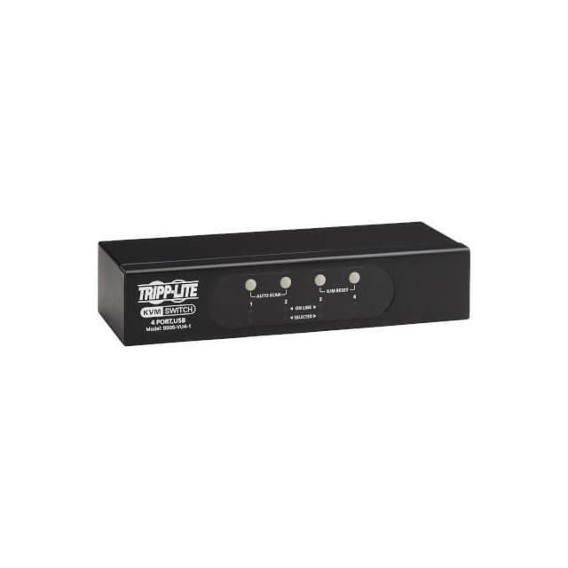 VGA KVM SWITCH 4-PORT FOR USB OR