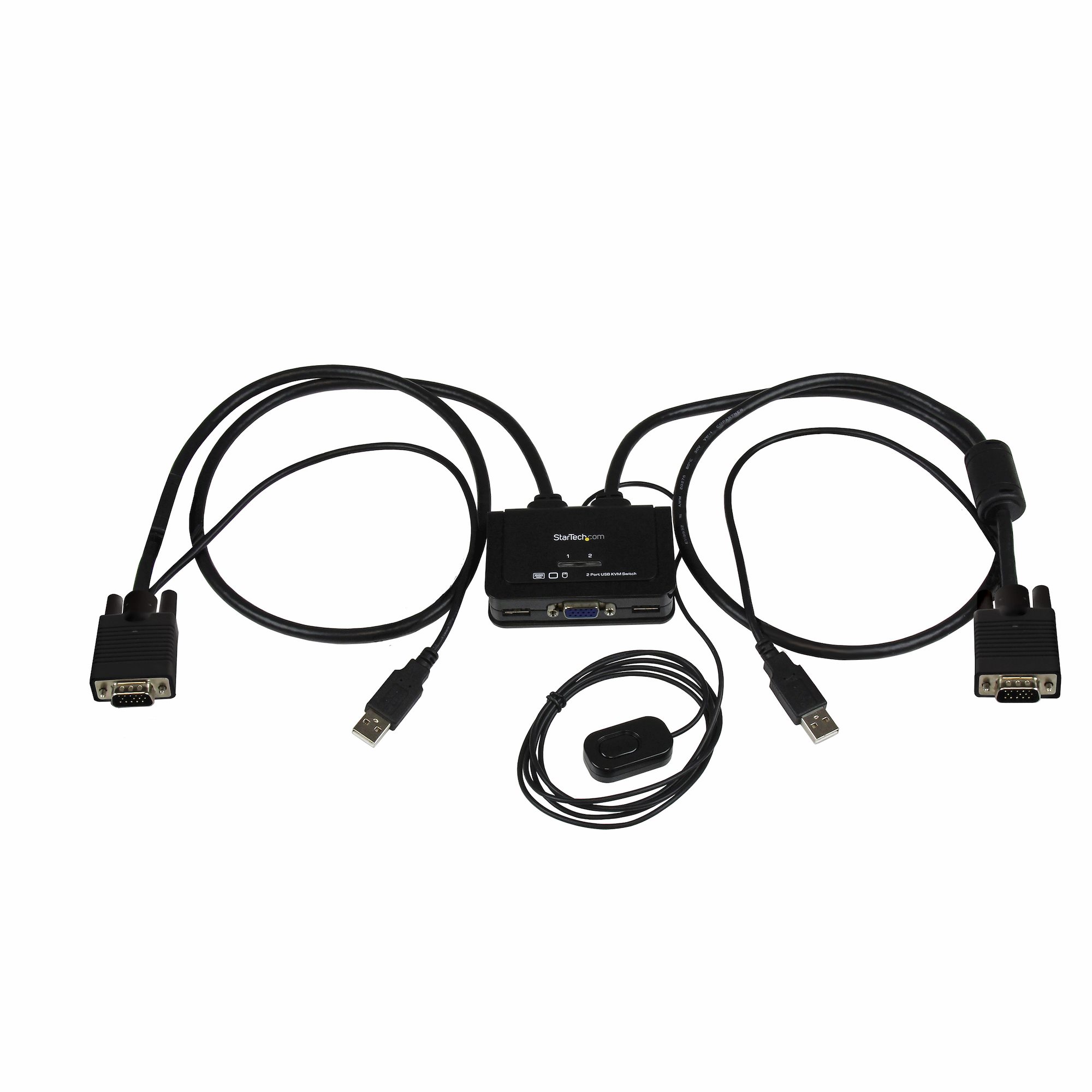 2 PORT USB VGA CABLE KVM SWITCH