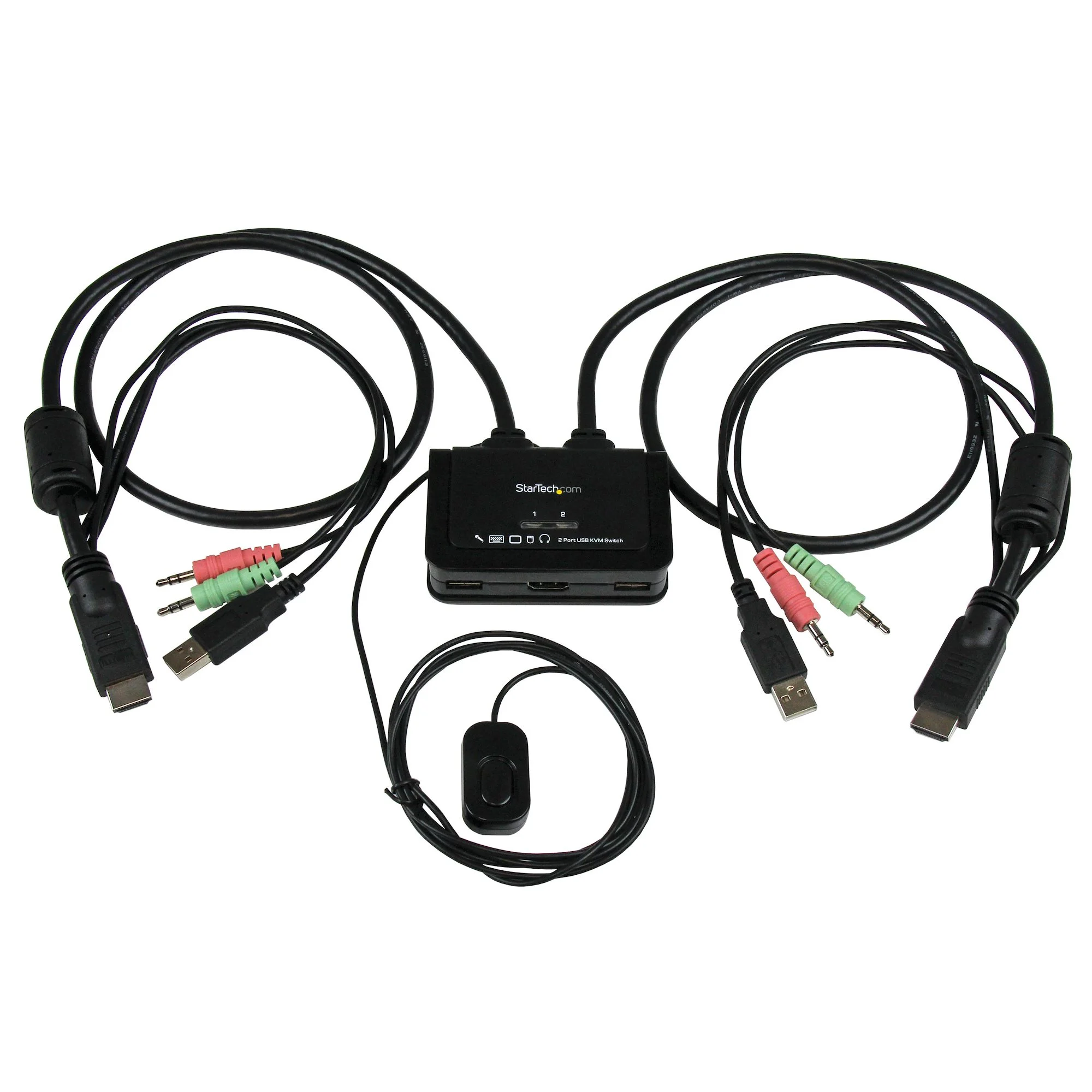 2 PORT USB HDMI CABLE KVM SWITCH