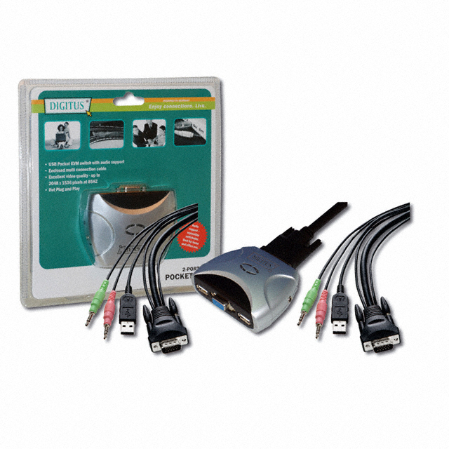 MINI USB-KVM SWITCH 1USER 2PC-S