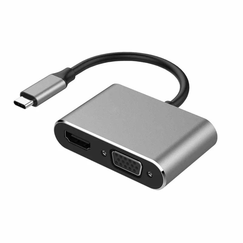 4-in-1 HDMI, VGA, PD USB-C Hub