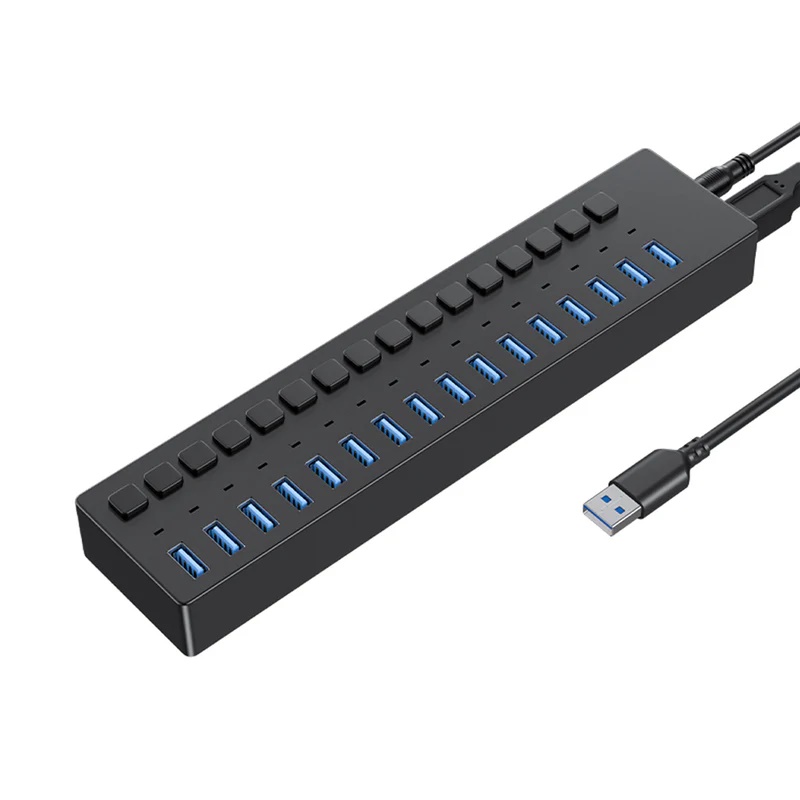 16-Port USB Hub w/ Power Ctrl