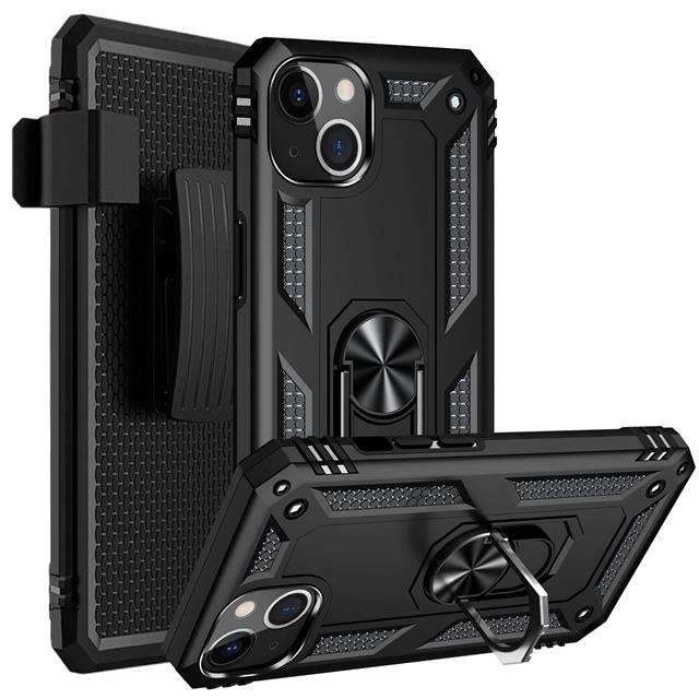 BLACK IPHONE 13 CASE - KICKSTAND