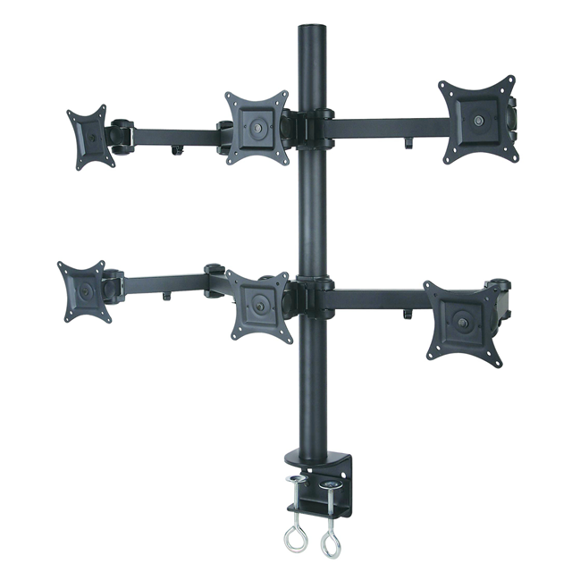 Desk Mount for 6 Monitors