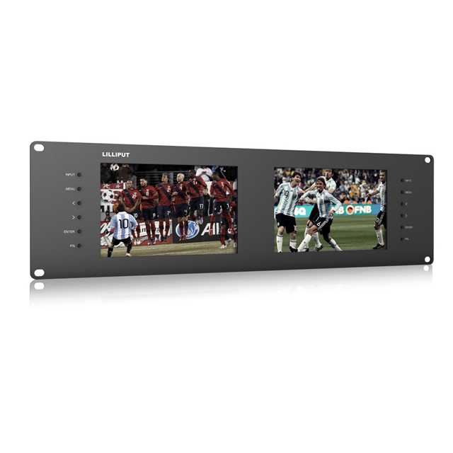 DUAL 7" RACKMOUNT SDI MONITOR