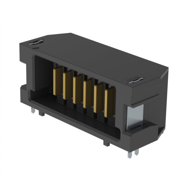 CONN HDR 6POS 2.00MM R/A SLDR