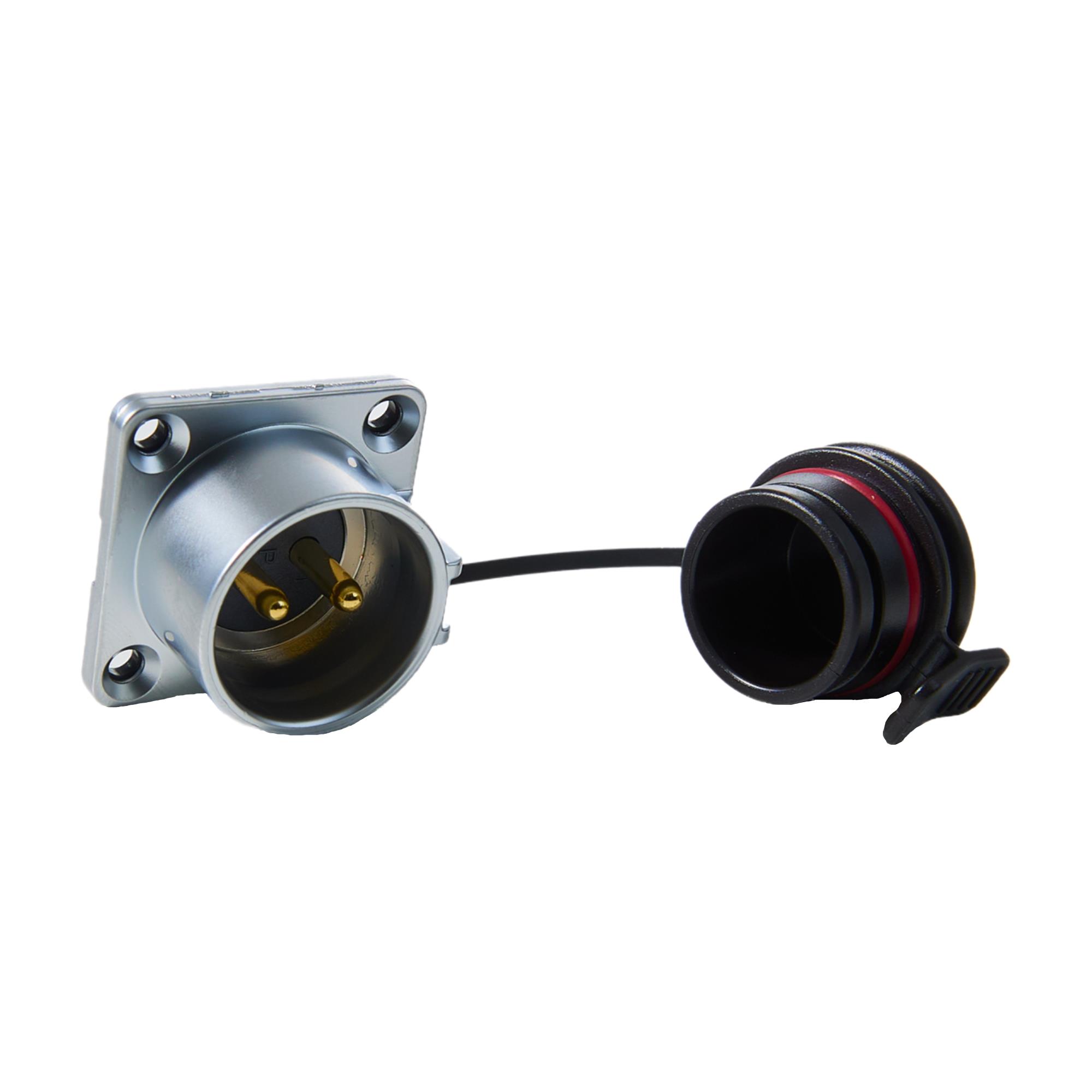 CONN RCPT MALE 2P SOLDER