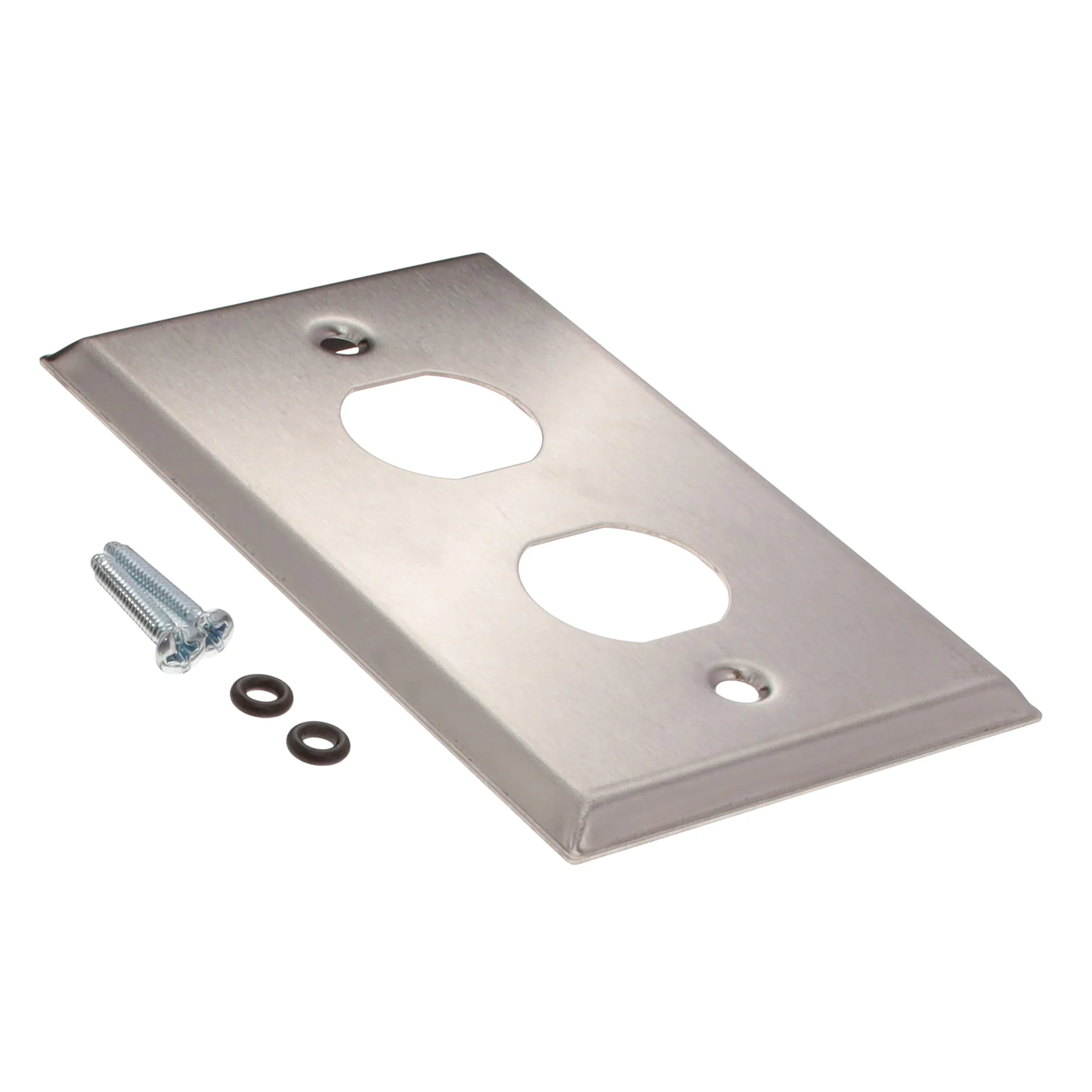 BULKHEAD WALL PLATE, 2 CUTOUTS,