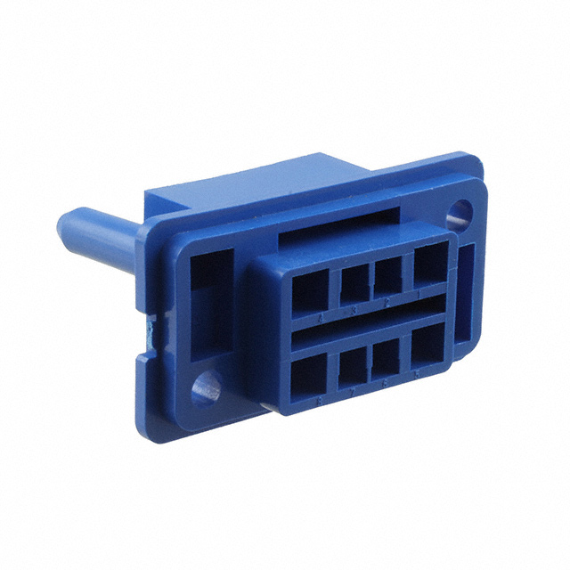 CONN PLUG HSG DRAWER 8POS BLUE