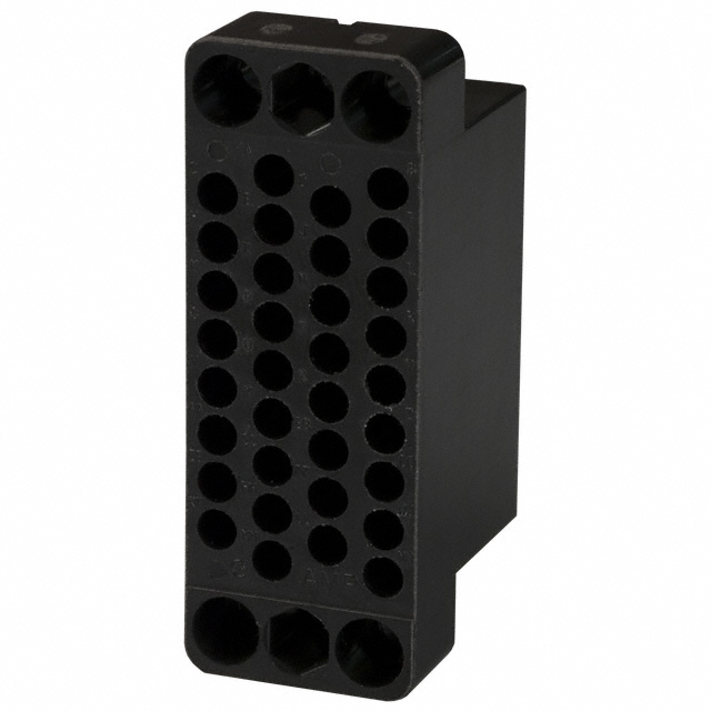 CONN 34POS BLACK PNL MNT CONN 34POS BLACK PNL MNT