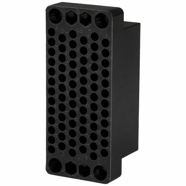 CONN 75POS BLACK PNL MNT CONN 75POS BLACK PNL MNT