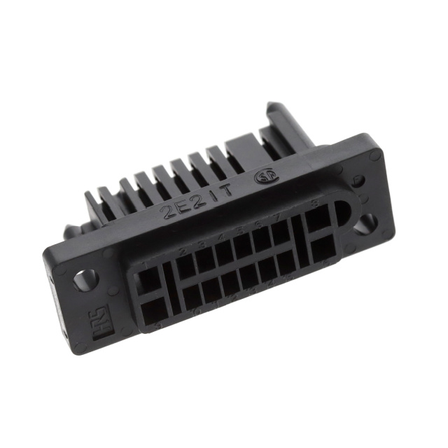 CONN PLUG HSG RACK & PNL 16P BLK