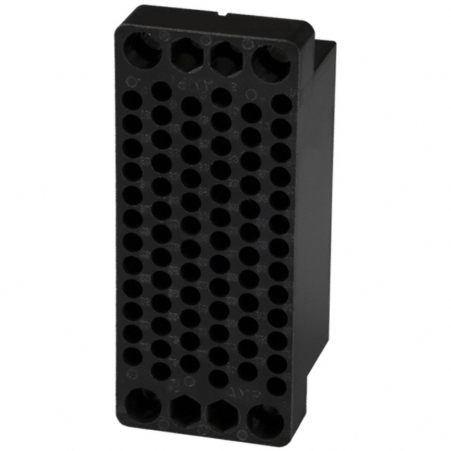 CONN 75POS BLACK PNL MNT CONN 75POS BLACK PNL MNT