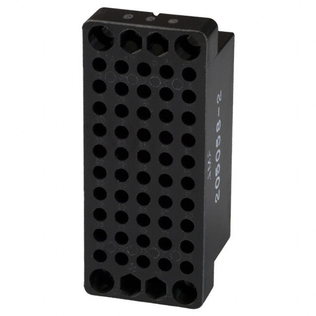 CONN 50POS BLACK PNL MNT CONN 50POS BLACK PNL MNT