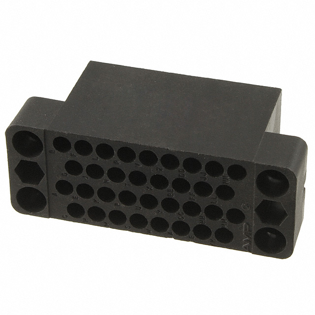 CONN 34POS BLACK PNL MNT